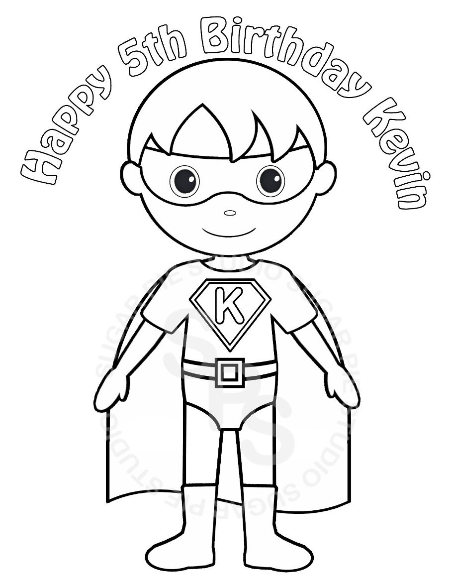 911x1179 Superhero Coloring Book