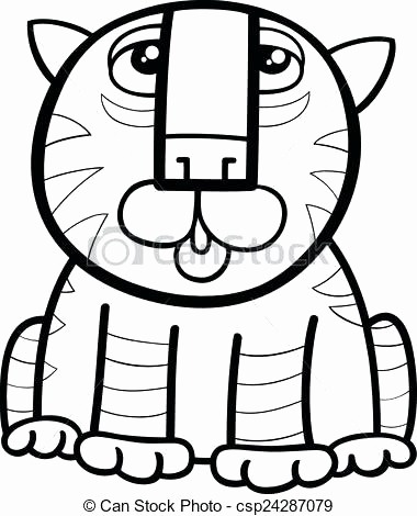 380x470 Tiger Cartoon Coloring Pages Image Cute Tiger Coloring Pages Tiger