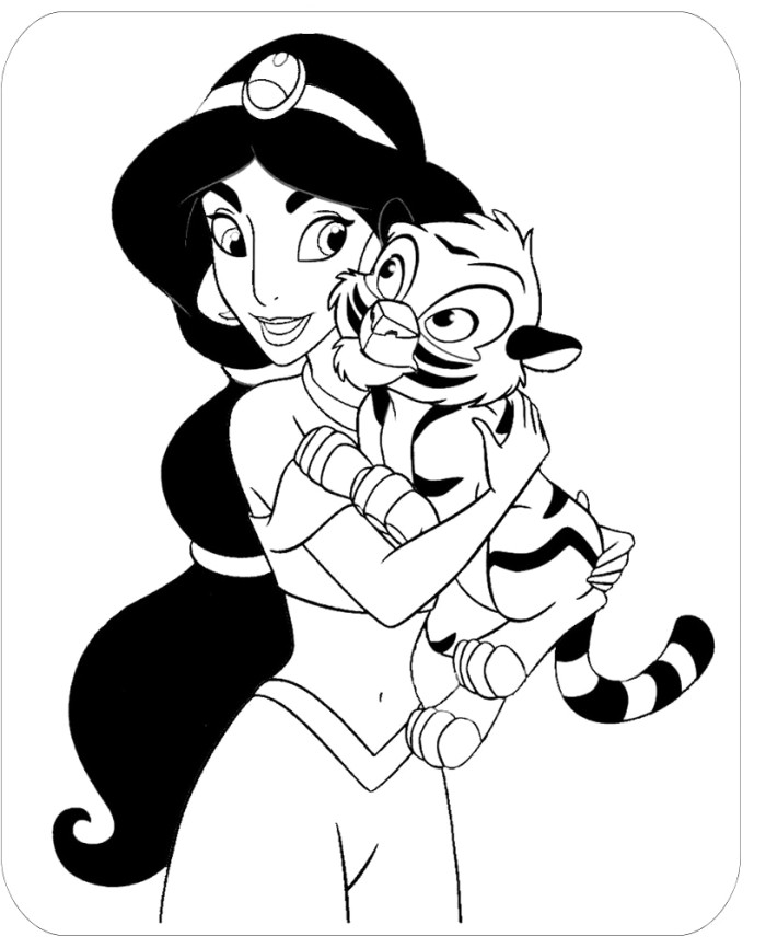 700x866 Jasmine With Baby Tiger