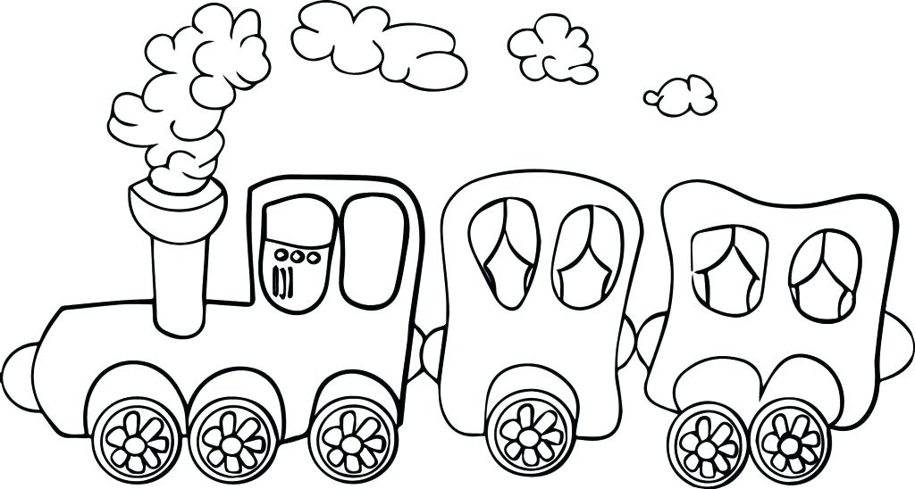 1024x548 Train Coloring Page Cartoon The Pages And Train Coloring Page