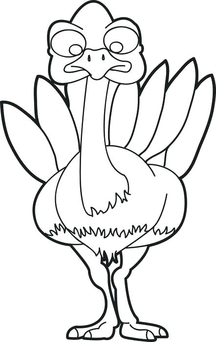 442x700 Printable Turkey Coloring Pages Free Printable Turkey Coloring