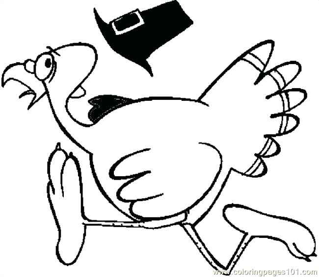 650x566 Cartoon Turkey Coloring Pages