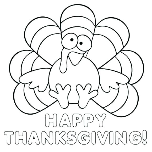 580x581 Turkey Coloring Pages