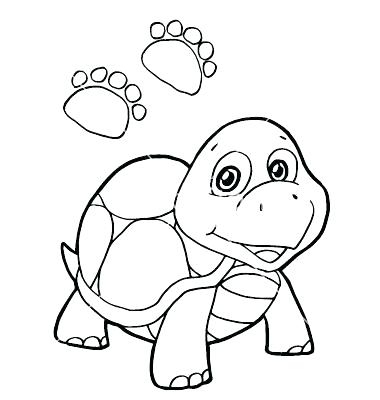 380x400 Cartoon Turtle Coloring Pages Cartoon Turtle Coloring Pages