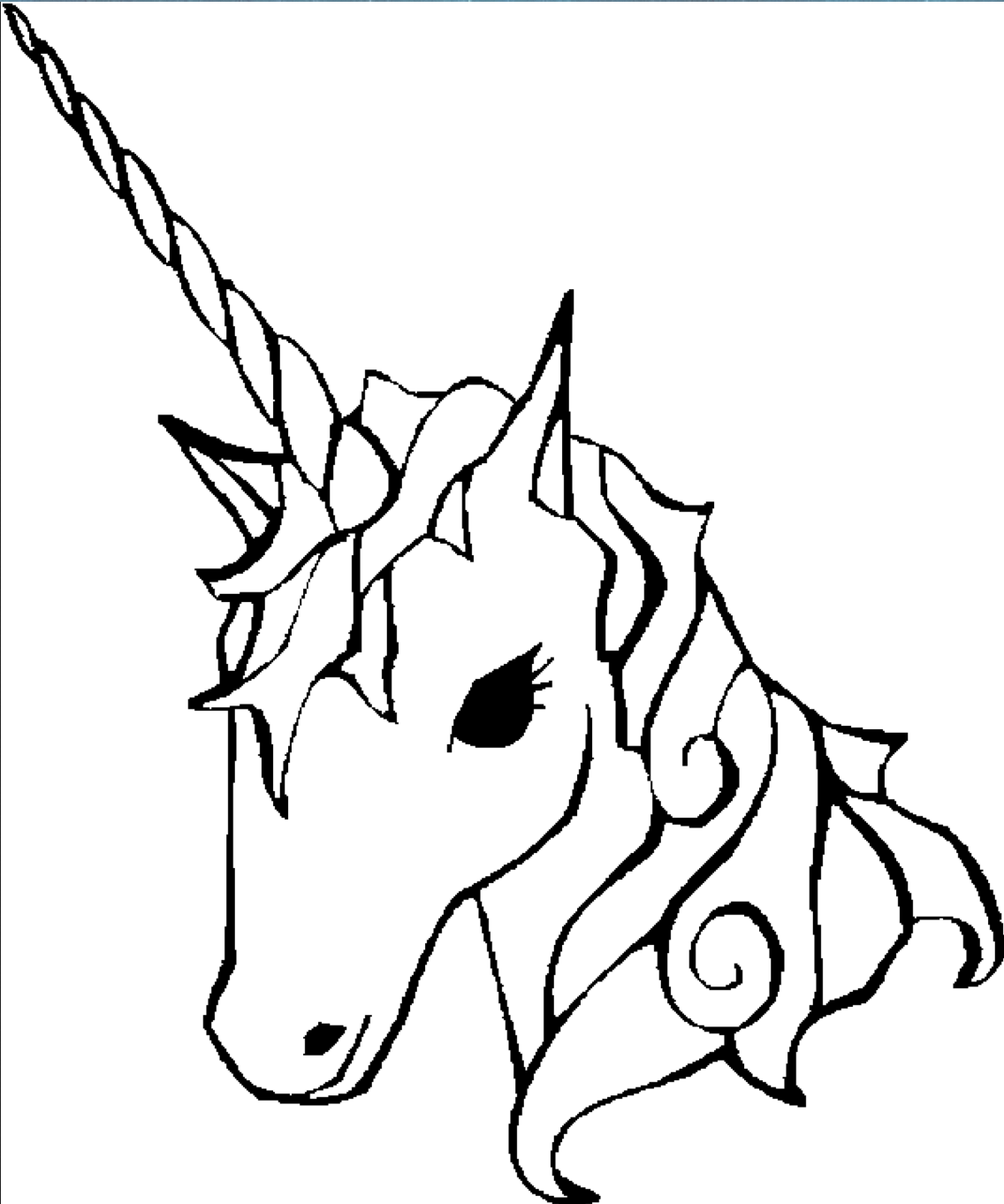 1136x1362 Unicorn Coloring Page Coloring Book