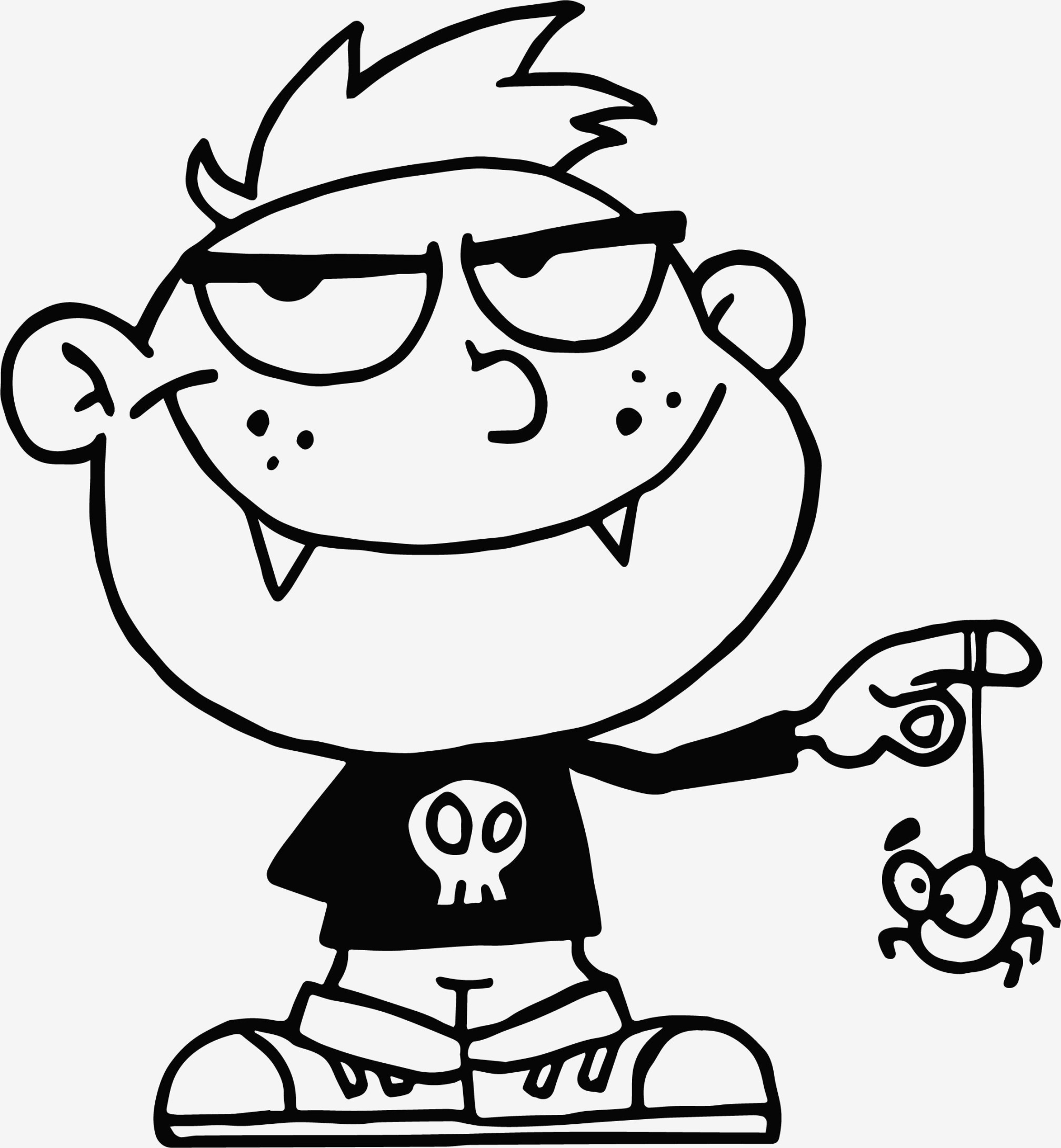 2016x2182 Halloween Vampire Coloring Pages Awesome Vampire Cartoon Drawing