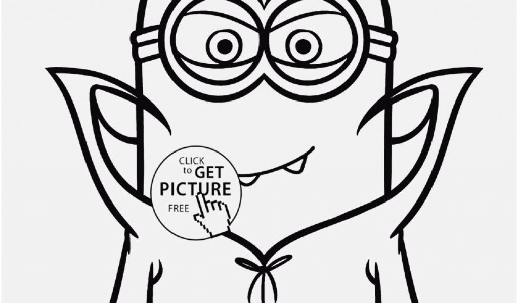 1024x600 Minion Printable Coloring Pages Portraits Minion Vampire Coloring