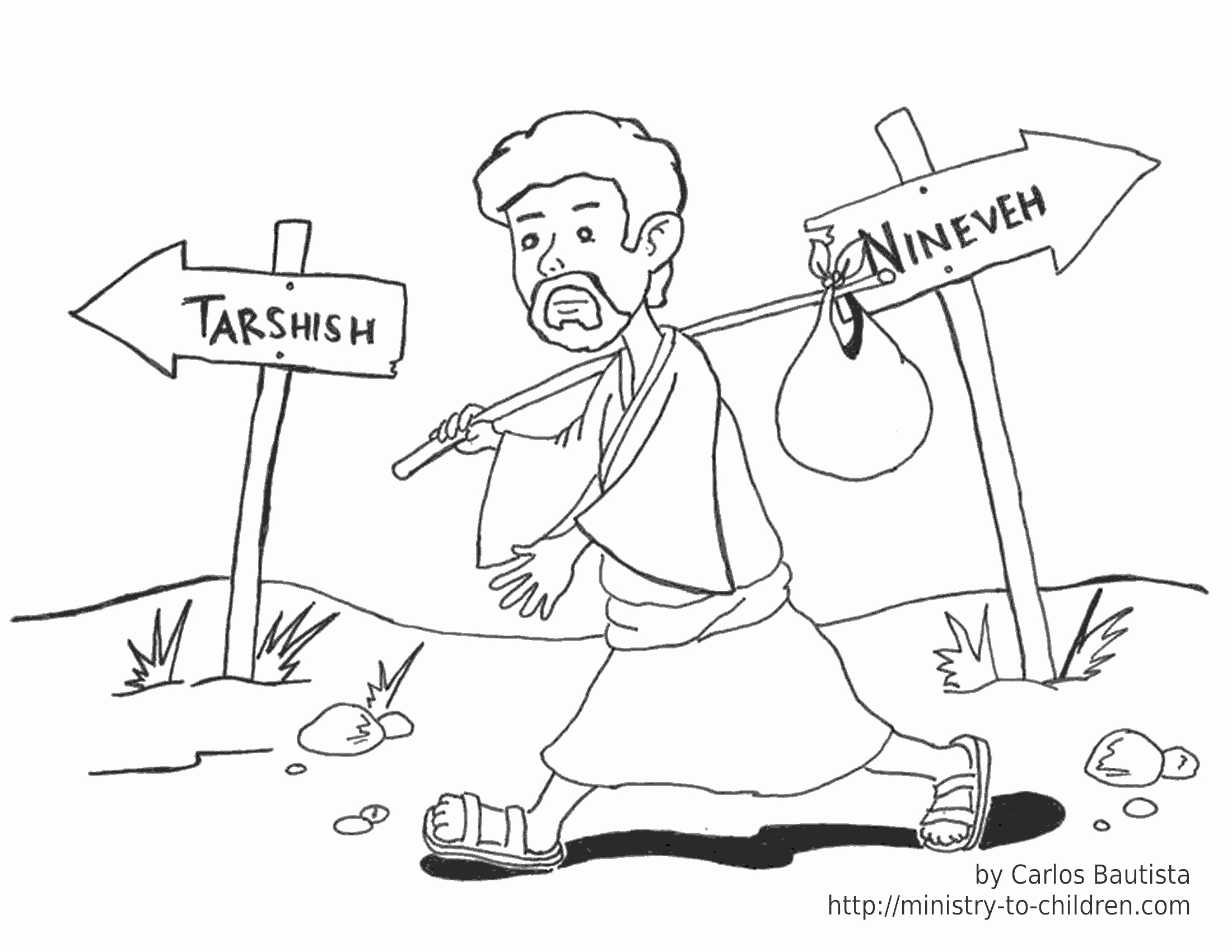 2200x1700 Jonah And The Whale Coloring Page Luxury Jonah Runs Away Cartoon