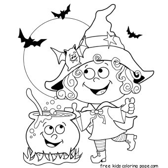 340x340 Printable Halloween Witch Coloring Pagesfree Printable Coloring