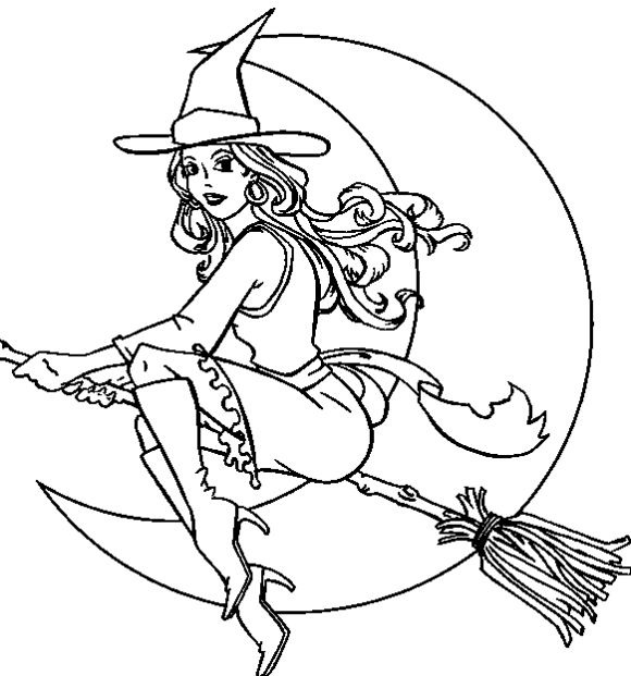 580x621 Drawn Witch Color