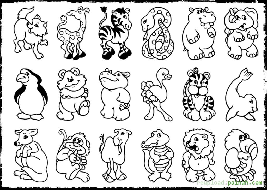 1024x728 Free Printable Coloring Pages Animals Zoo Cartoon Fancy Zoo