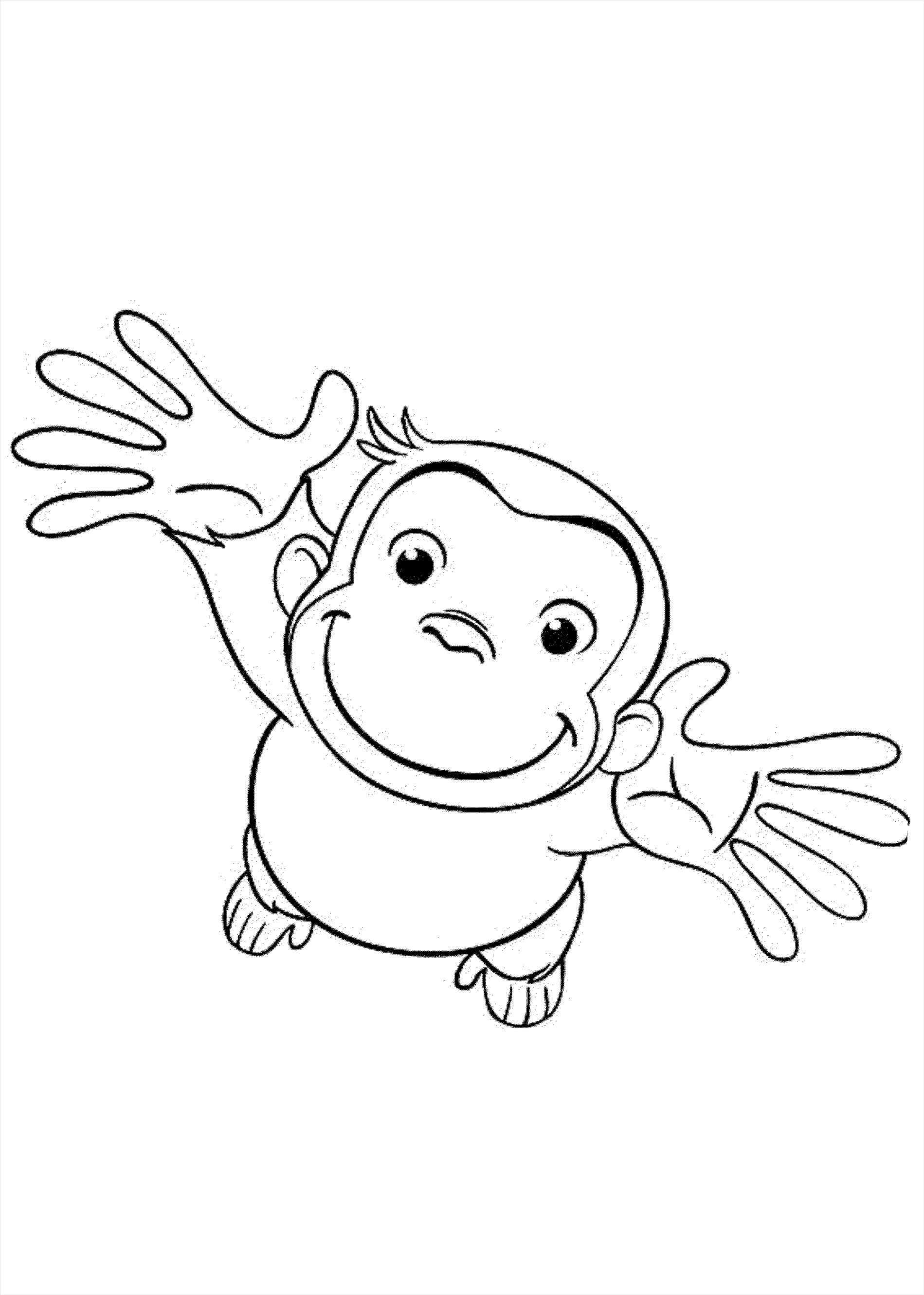 1899x2660 Curious George Coloring Page Printable Pages For Kids Free Inside