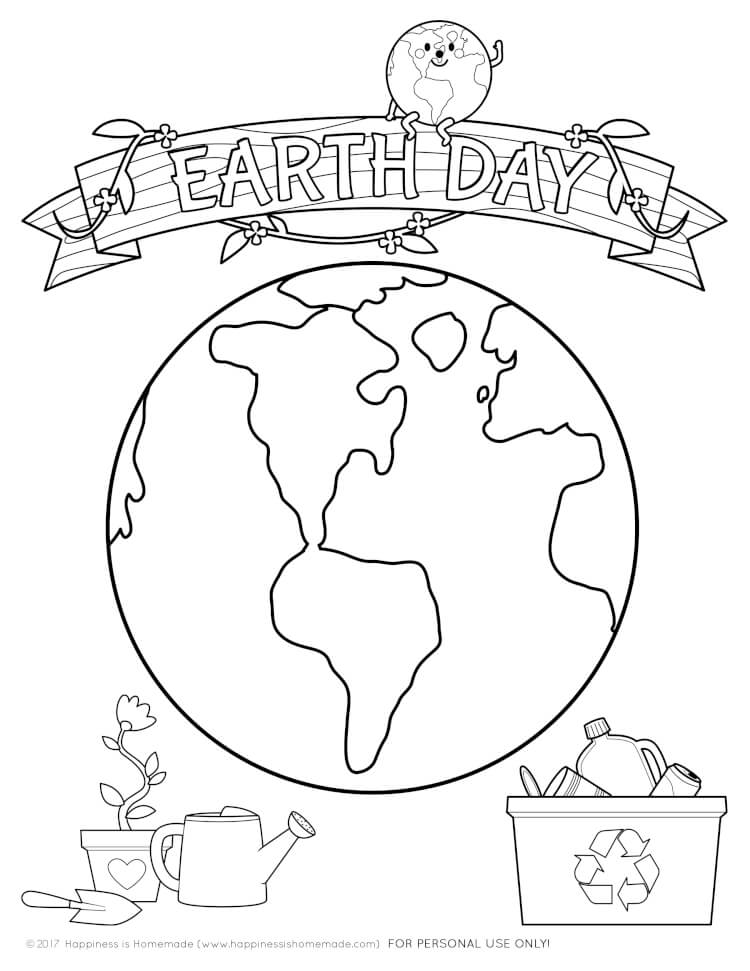 750x971 Earth Day Kids Crafts + Coloring Pages