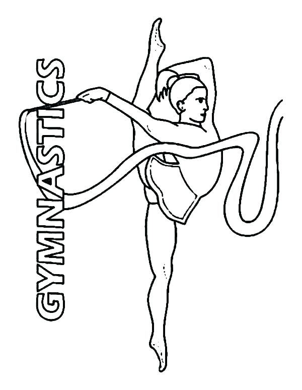 600x774 Gymnastics Coloring Page Gymnastics Gymnastics Coloring Pages Beam