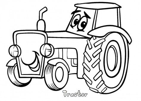 474x338 Top Tractor Coloring Pages
