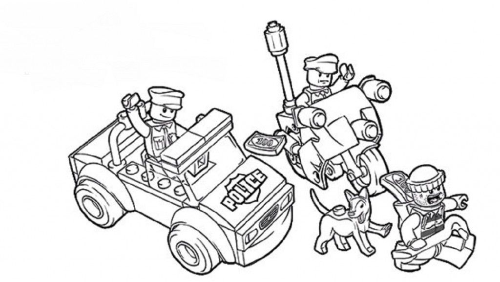 1024x577 Lego Coloring Pages Police Movie Lego