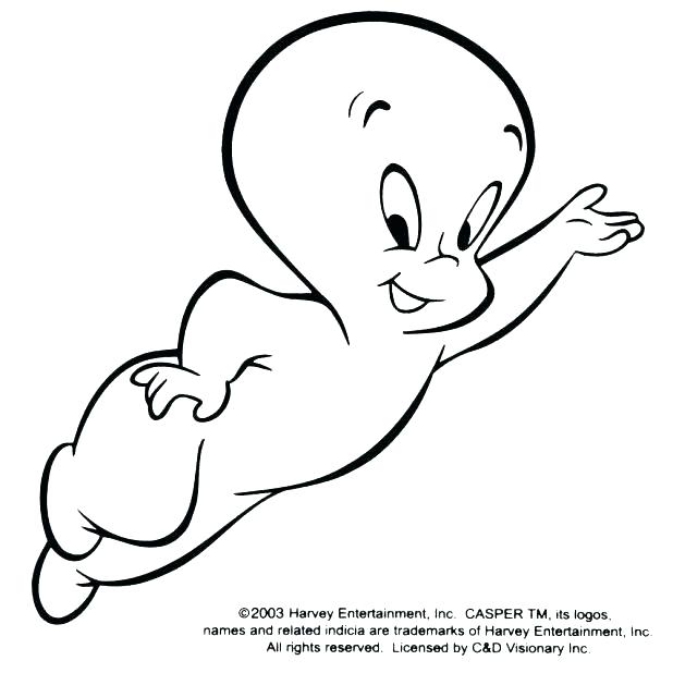 618x618 Casper Coloring Pages