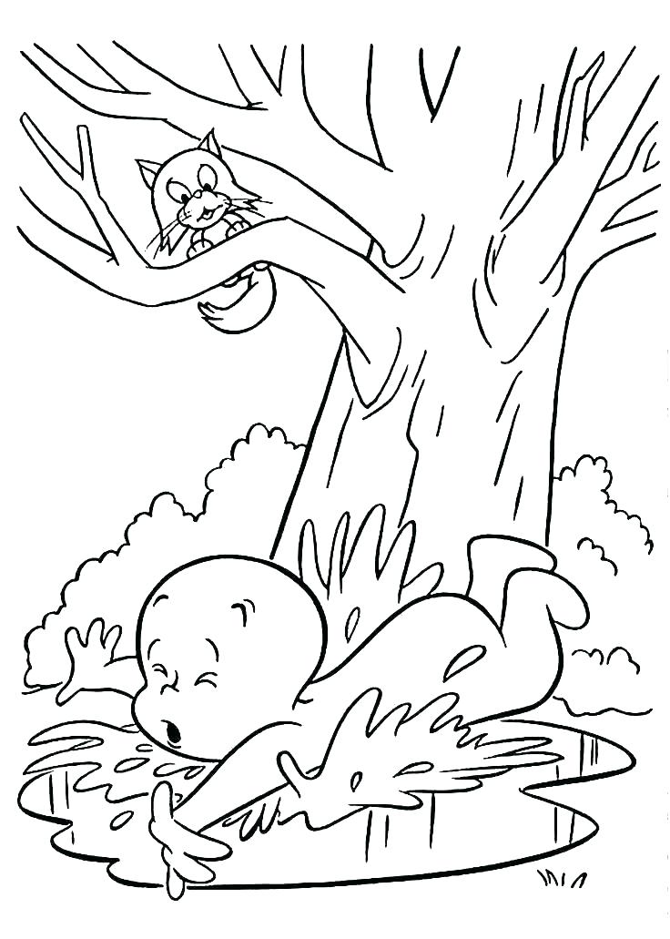 736x1031 Casper Coloring Pages