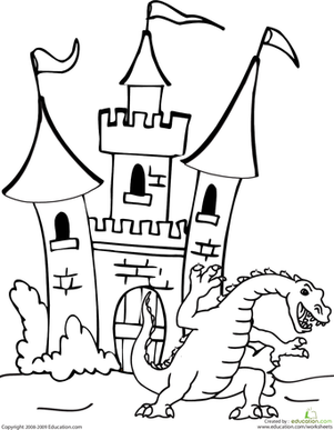 301x387 Dragon And Castle Worksheet