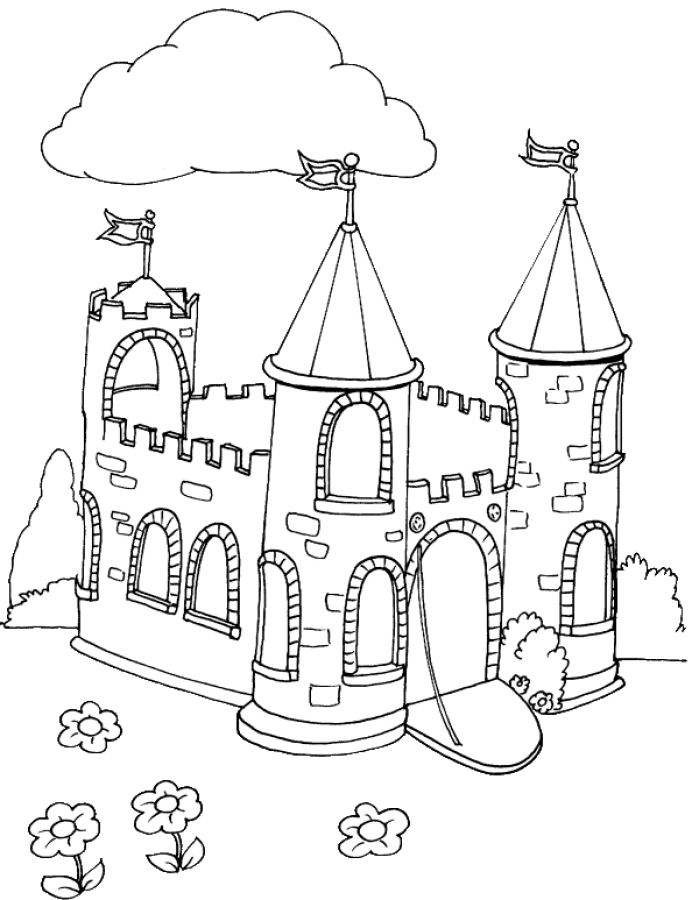 699x900 Castle Coloring Pages Fresh Castle Coloring Pages
