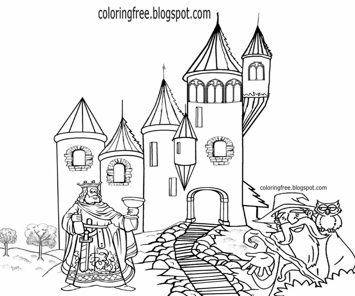 1200x1000 Castle Coloring Sheet Acpra