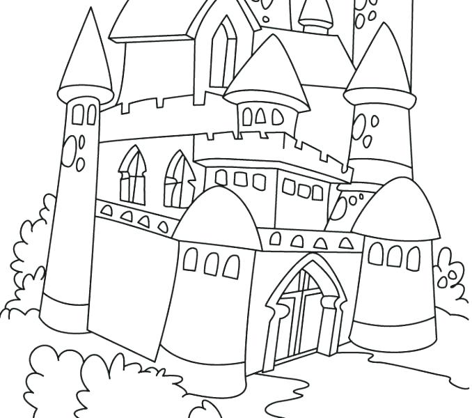 678x600 Princess Castle Coloring Pages Princess Castle Coloring Page Great