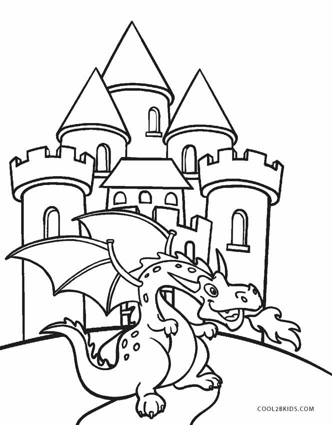664x850 Printable Castle Coloring Pages For Kids