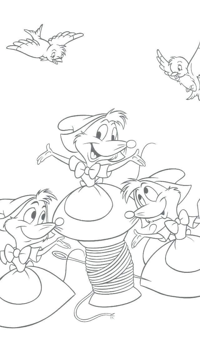 640x1136 Cat Mouse Coloring Pages Mice Printable