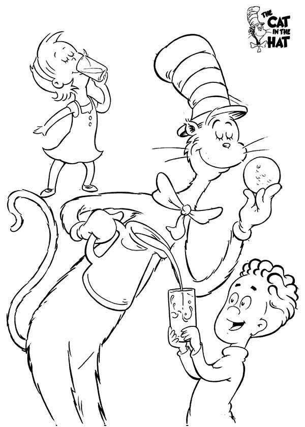 600x840 Cat In The Hat Coloring Pages Give The Best Coloring Pages