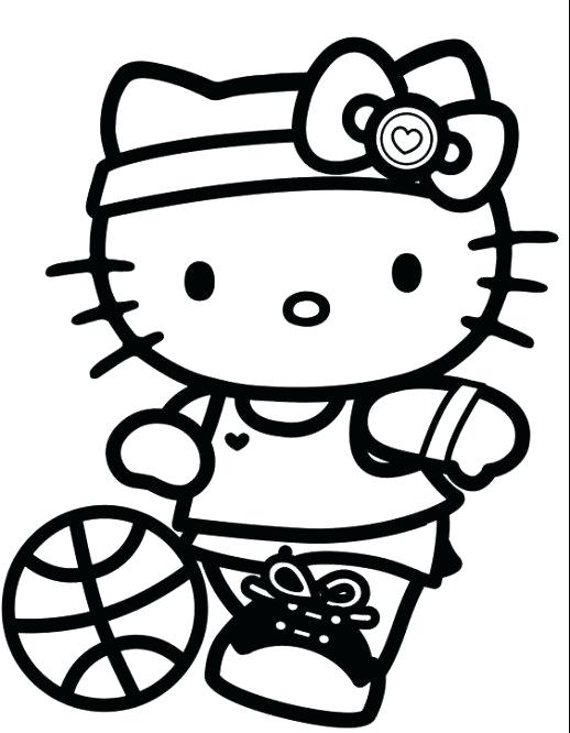 518x666 Free Hello Kitty Coloring Pages Coloring Pages For Girls Free