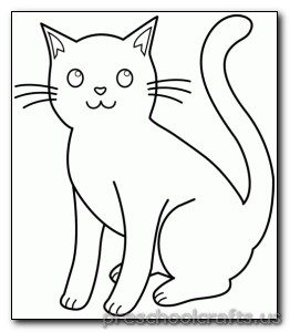 262x300 Kitten Coloring Pages
