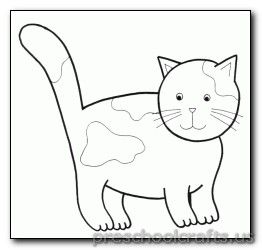 262x250 Cat Coloring Pages For Preschool Kitten Coloring Pages