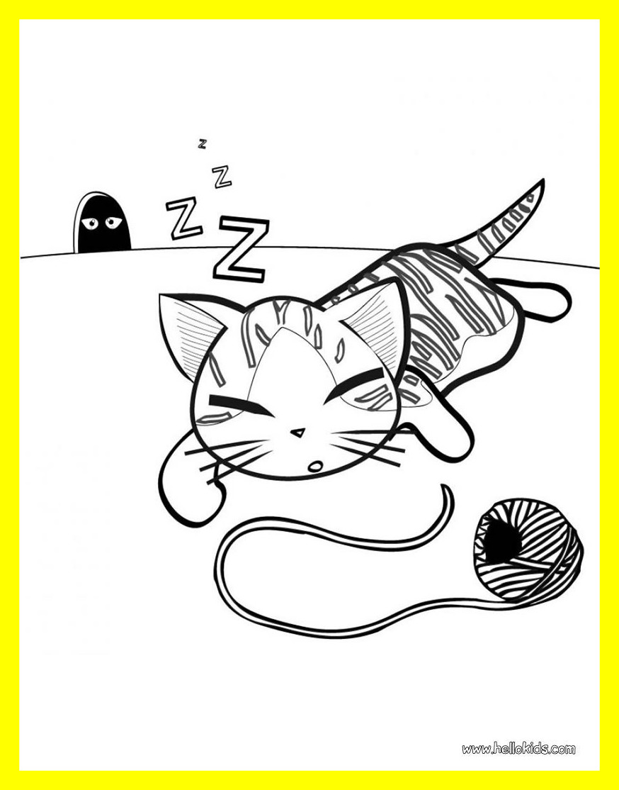 874x1114 Cat Coloring Pages For Preschoolers