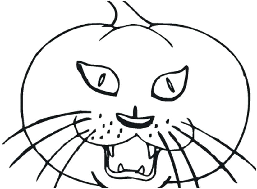827x609 Halloween Cat Coloring Pages Printable Pumpkin Coloring Pages