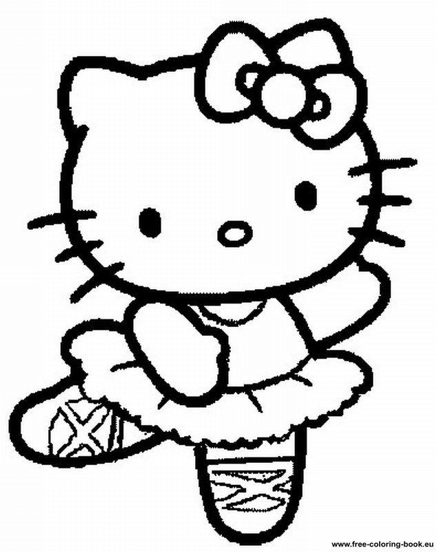 634x800 Coloring Pages Hello Kitty