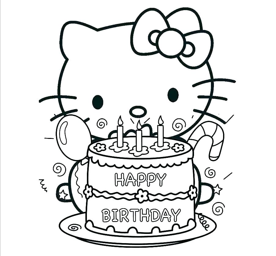 902x835 Kitty Coloring Sheets