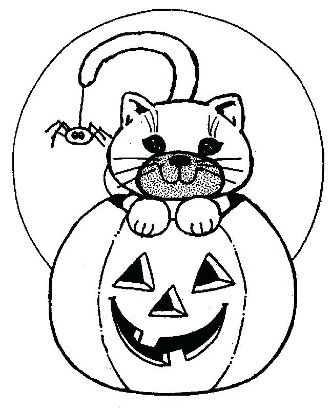 646x797 Cute Coloring Pages Free Printable Halloween Pages To Color Cat