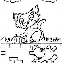 220x220 Cat Family Coloring Pages