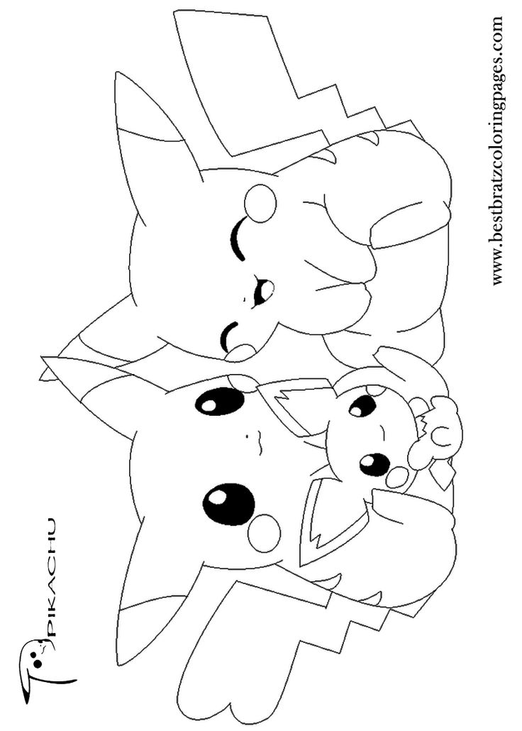 736x1030 Pikachu Coloring Pages