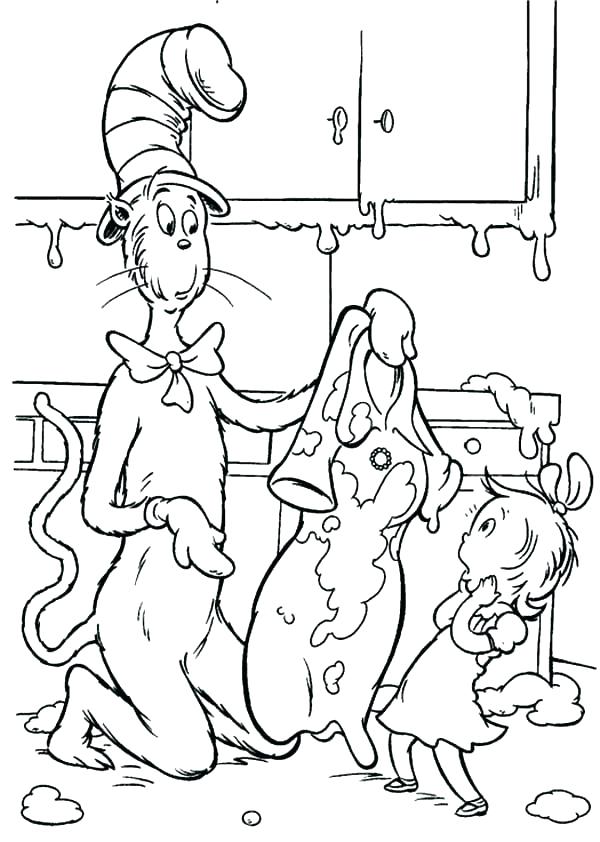 600x842 Cat In The Hat Coloring Page Cat In The Hat Color Pages