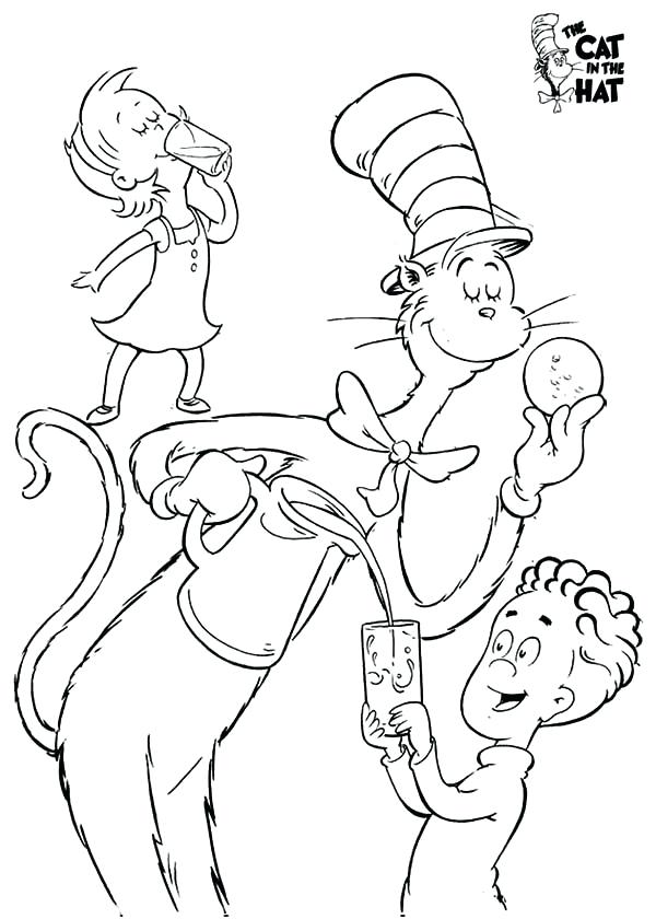 600x840 Cat In The Hat Coloring Page Print Or Download The Cat In The Hat