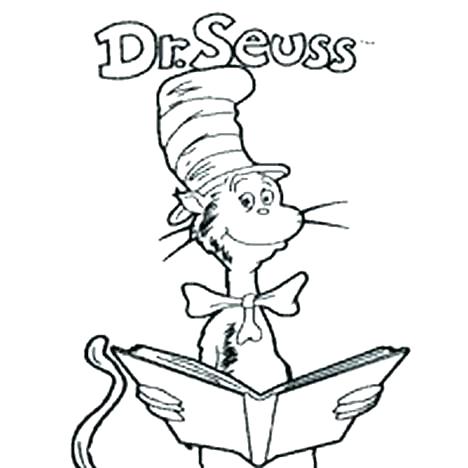 Cat In Hat Coloring Pages Printable at GetDrawings | Free download