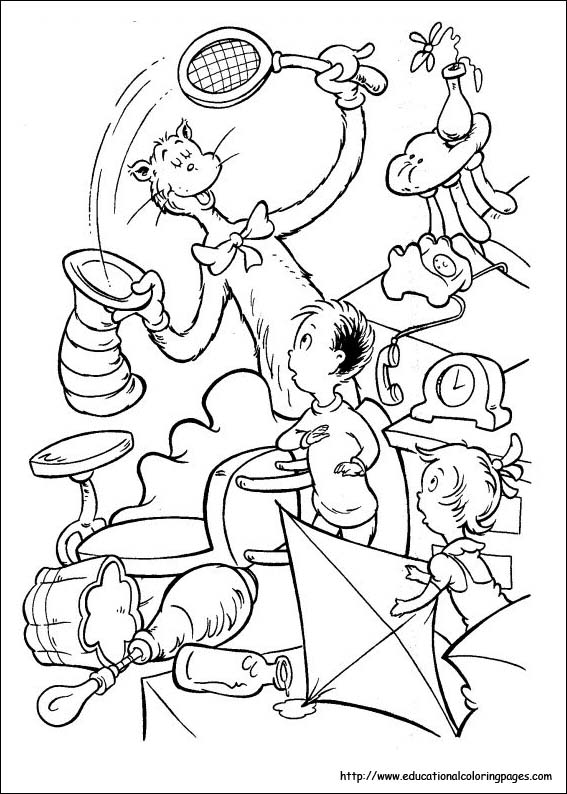 567x794 Free Dr Seuss Coloring Pages Printable Color Page Cat Hat