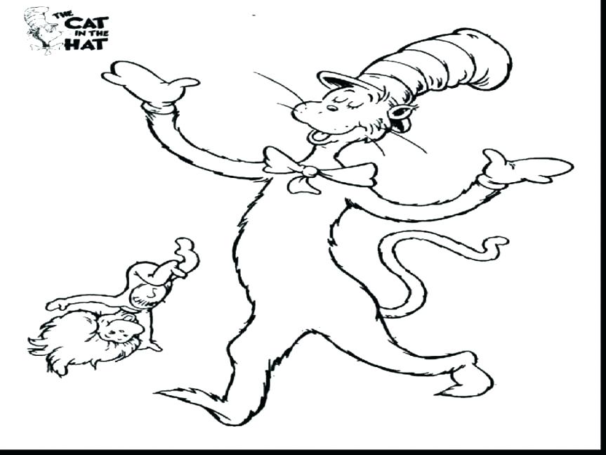 863x647 New The Cat In The Hat Coloring Pages Printable For Cat In The Hat