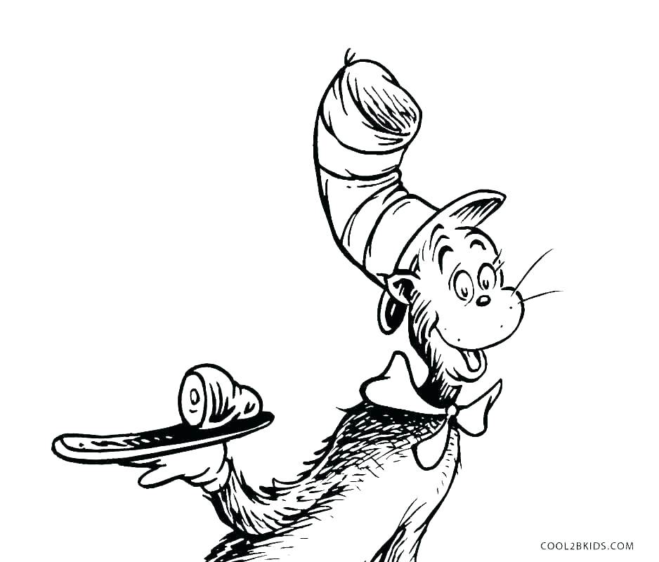 938x800 Dr Seuss Hat Coloring Page Happy Birthday Coloring Pages Hat
