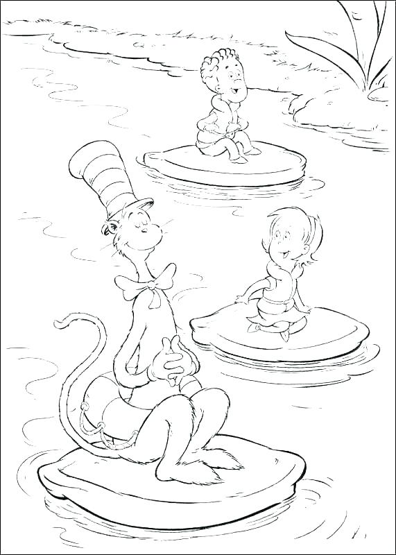 571x800 Cat In The Hat Coloring Pages Free Printable Col Mycosedesongles