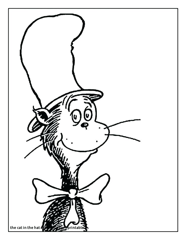 736x952 Cat In The Hat Hat Coloring Page S Cat In The Hat Face Coloring