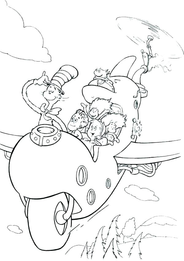 600x850 Cat In The Hat Printable Coloring Pages Cat In The Hat Coloring