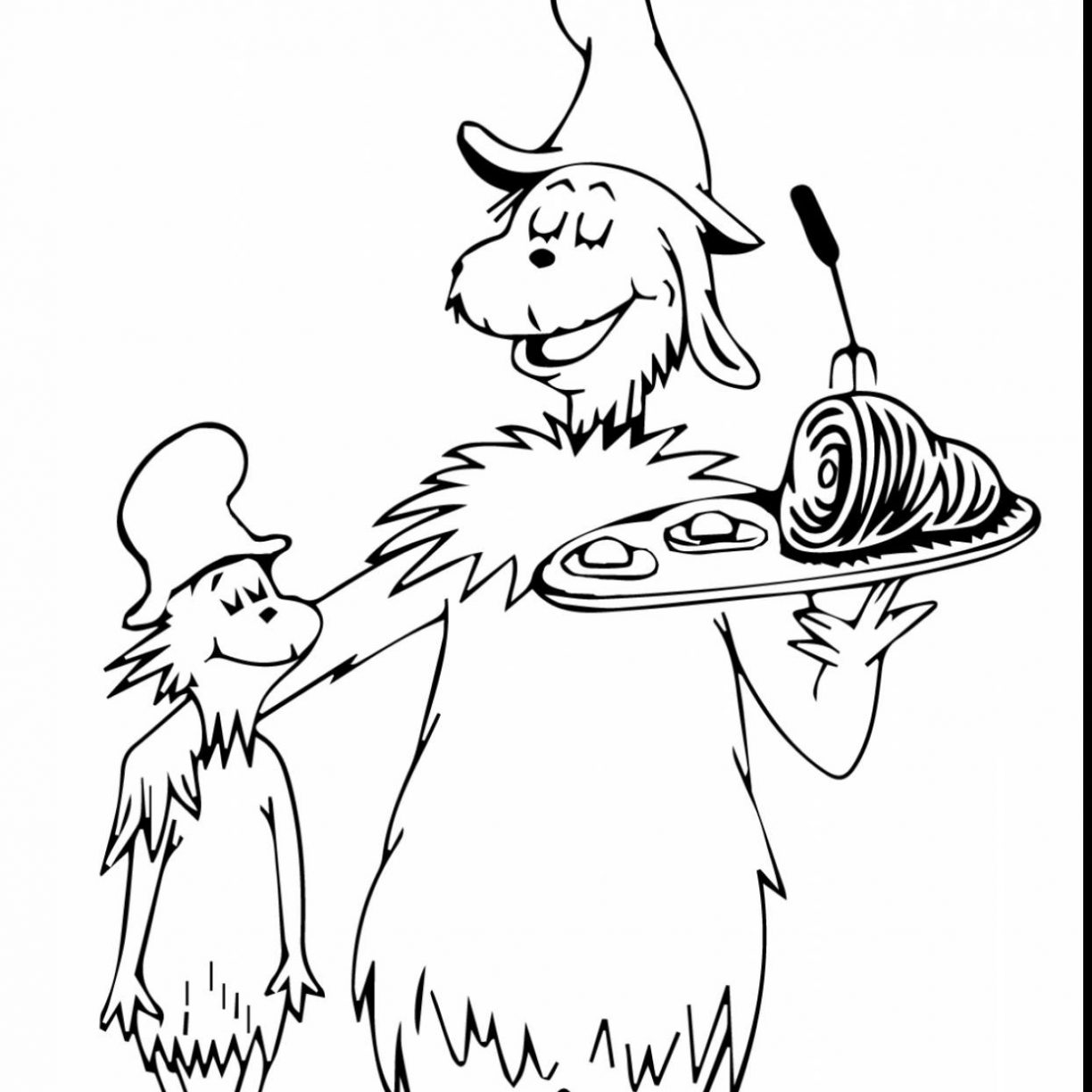 1224x1224 Dr Seuss Quotesoring Pages Hat Page Cat In The Sheets Pdf Advanced