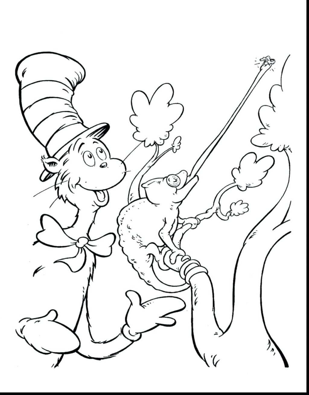 1024x1307 Coloring Page Dr Seuss Printable Coloring Pages Beautiful Cat